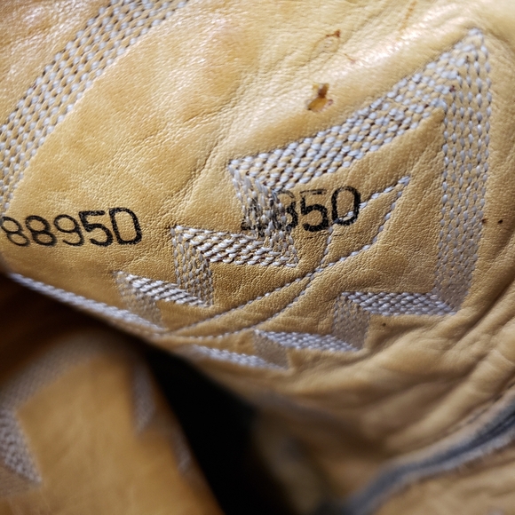 Anderson Bean Cowboy Boots in Brown and Green - Men's size 8.5 D - Picture 17 of 17